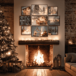 Maak je eigen kerstcollage voor aan de muur