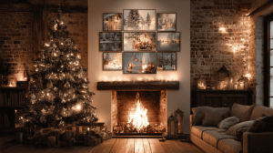 Eigen kerstcollage voor aan de muur maken