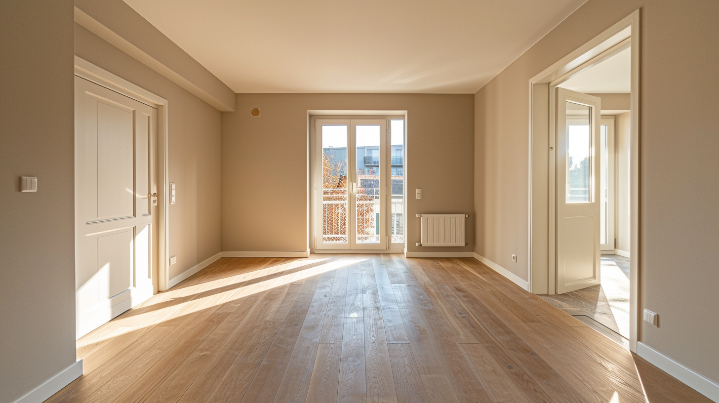 Lege woning met daglicht en overzichtelijke indeling vastgelegd met lege woning foto’s